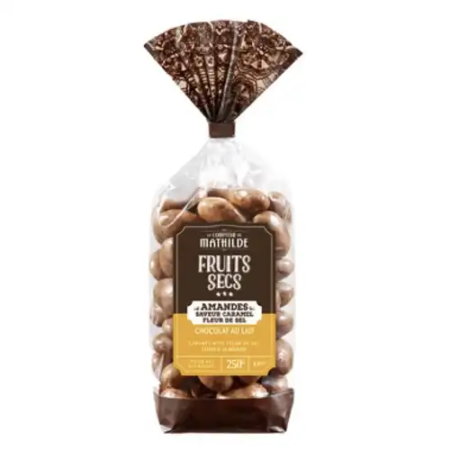 Amandes chocolat caramel fleur de sel