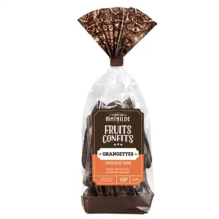 Orangettes chocolat noir valence