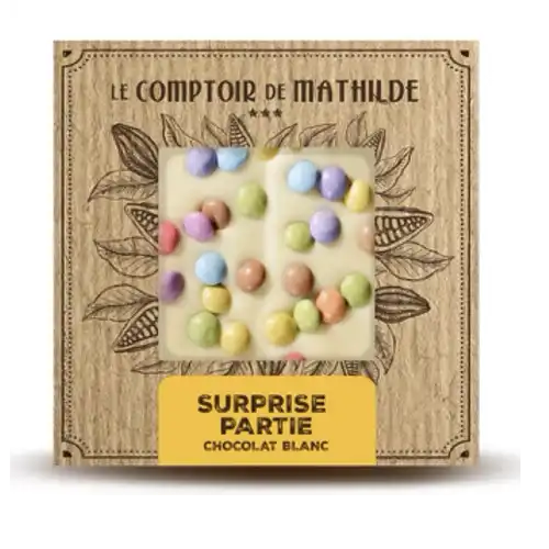 Tablette Surprise partie - Chocolat blanc