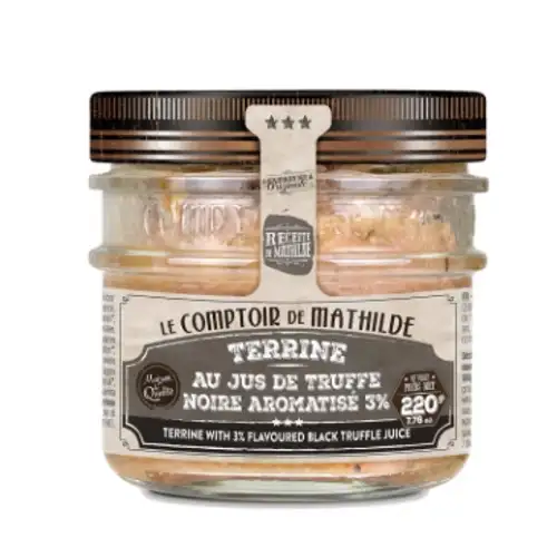 Terrine au jus de truffes noires aromatisée 3%