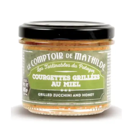 Courgettes grillées au miel