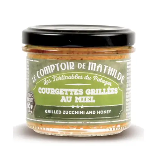 Courgettes grillées au miel